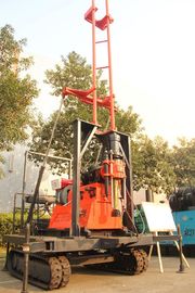 China Perforadora rotatoria hidráulica de la perforación de la plataforma de perforación de la correa eslabonada de Geotechical proveedor
